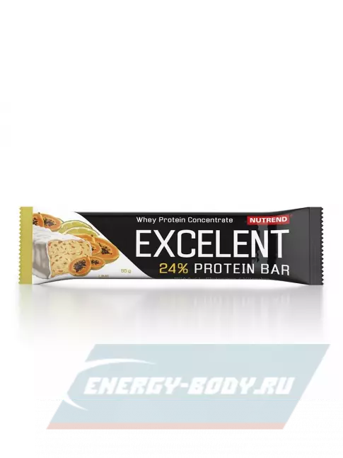Батончик протеиновый NUTREND Excelent Protein Bar 85 г, Лайм-Папайя
