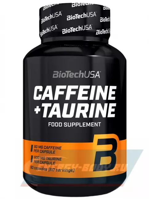 Энергетик BioTechUSA Caffeine + Taurine 60 капсул
