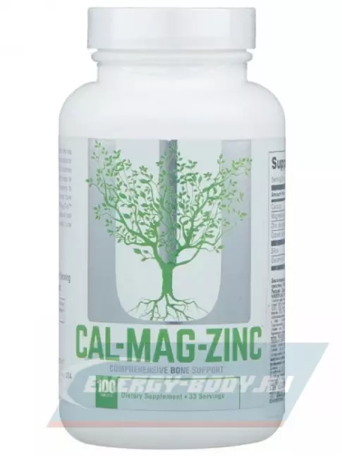  UNIVERSAL NUTRITION Calcium Zinc Magnesium 100 таблеток, Нейтральный