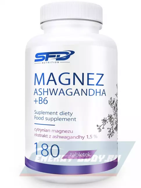  SFD Magnez Ashwagandha +B6 180 таблеток