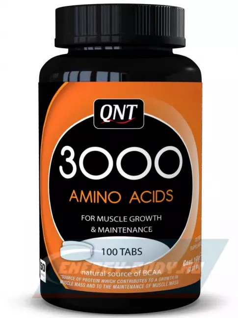 Аминокислотны QNT AMINO ACID 3000 MG 100 таблеток, Нейтральный