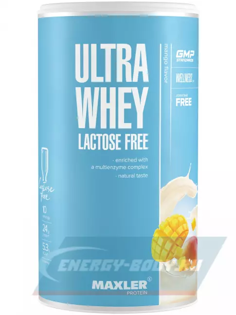  MAXLER Ultra Whey Lactose Free 300 г, Манго