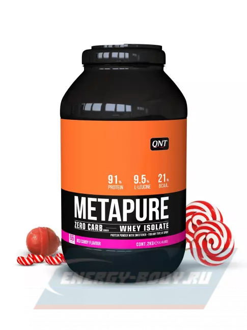  QNT METAPURE ZERO CARB 2000 г, Красная конфета