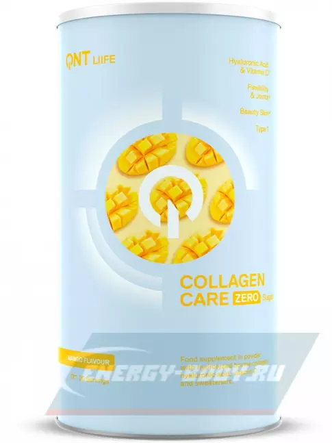 COLLAGEN QNT Life Collagen Care Zero 390 г, Манго