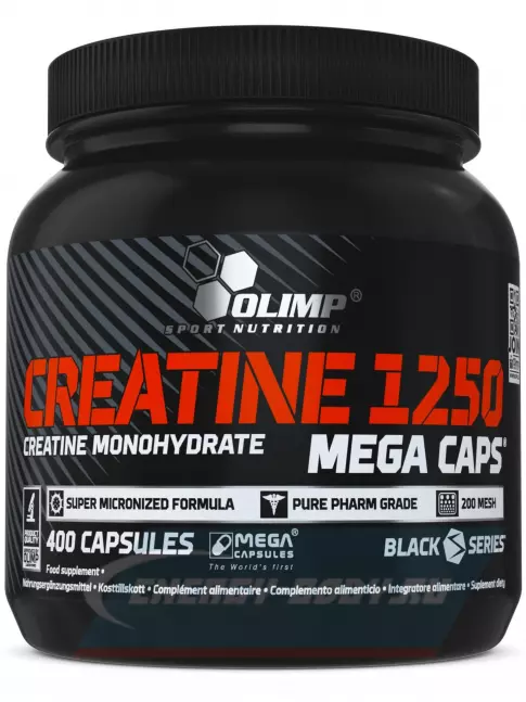  OLIMP CREATINE 1250 MEGA CAPS 400 капсул, Нейтральный