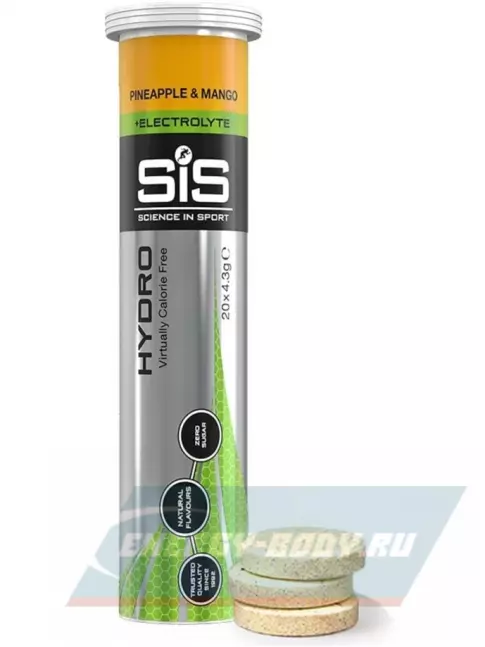  SCIENCE IN SPORT (SiS) GO Hydro Tablet 20s 20 таблеток, Ананас - Манго