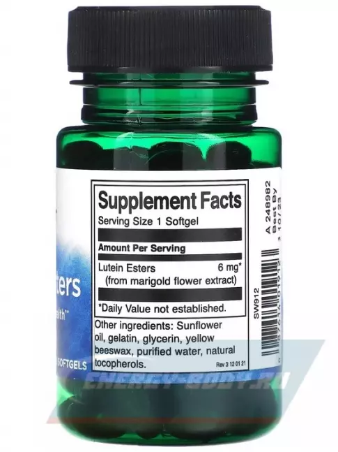  Swanson Lutein Esters 6 mg 100 капсул