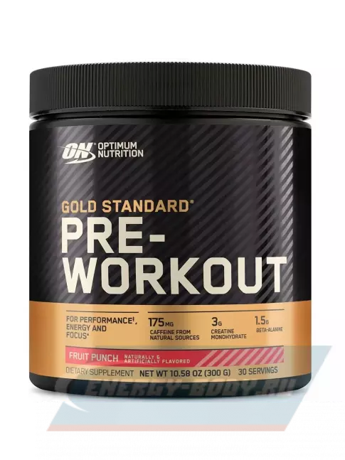 Предтерник Optimum Nutrition Gold Standard Pre-Workout 300 г, Фруктовый пунш