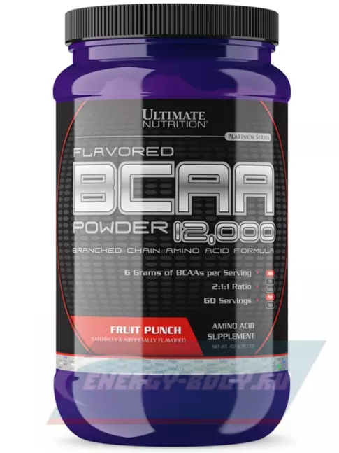 ВСАА Ultimate Nutrition BCAA 12000 Powder 457 г, Фруктовый пунш