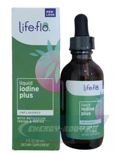 Минералы Life-flo Liquid Iodine Plus With Potassium Iodide & Iodine 59 мл, Натуральный