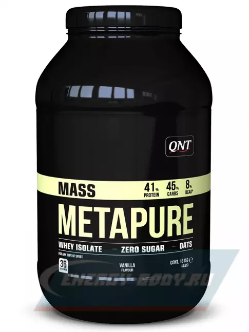 Гейнер QNT Metapure Mass Gainer 1815 г, Ваниль