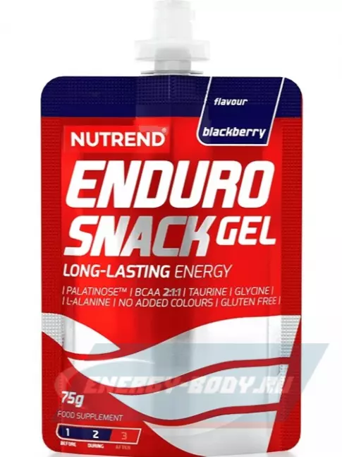 Энергетический гель NUTREND EnduroSnack саше 75 г, Ежевика