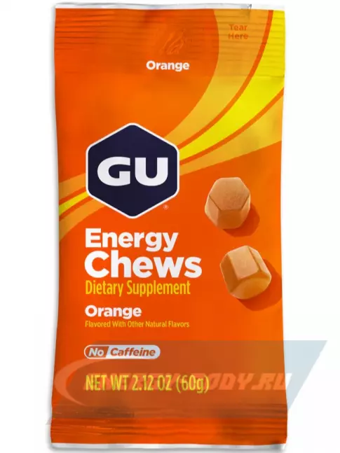 Восстановление GU ENERGY Мармеладки GU Energy Chews 3 x 60 г, Апельсин