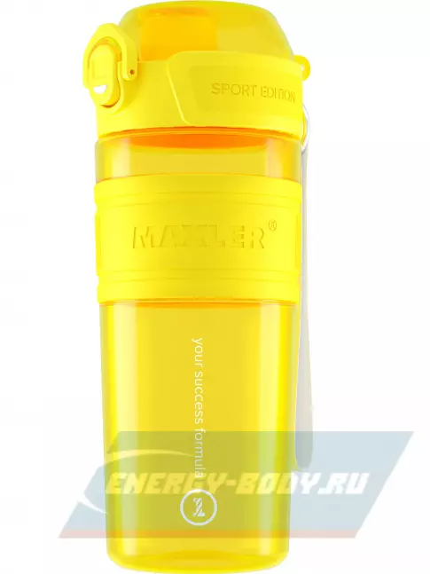  MAXLER Shaker Bottle Sport Edition 750 мл, Желтый