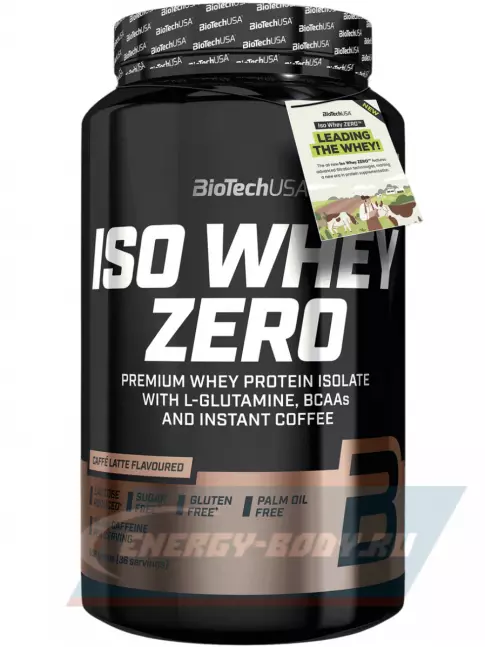 BioTechUSA Iso Whey Zero 84 mg Caffeine 908 г, Кофе латте BioTechUSA Iso Whey Zero 84 mg Caffeine 908 г, Кофе латте