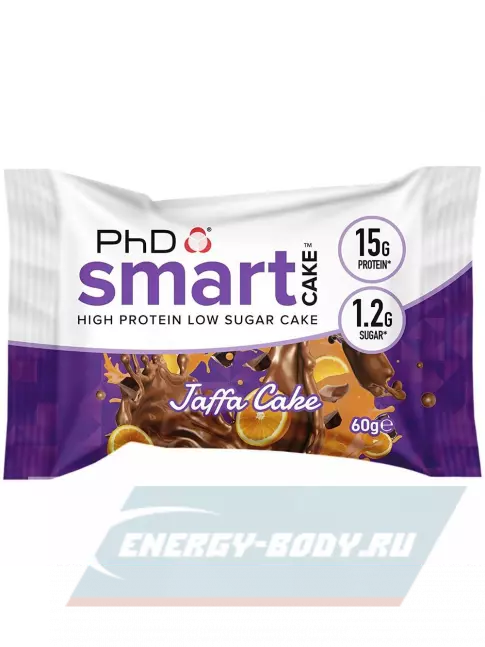 Батончик протеиновый PhD Nutrition Smart Cake печенье 60 г, Jaffa торт