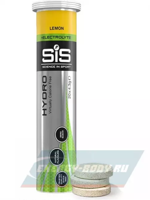 SCIENCE IN SPORT (SiS) GO Hydro Tablet 20s 20 таблеток, Лимон