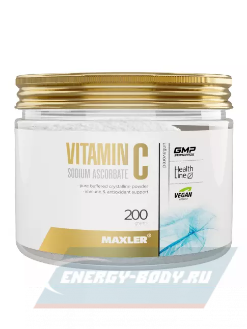  MAXLER Vitamin C 1000 200 г, Натуральный