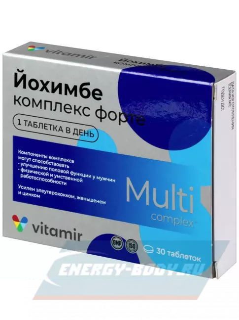  ВИТАМИР Йохимбе комплекс 30 таблеток
