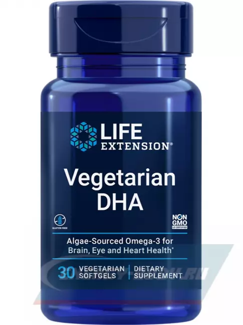 Omega 3 Life Extension Vegetarian DHA 30 капсул