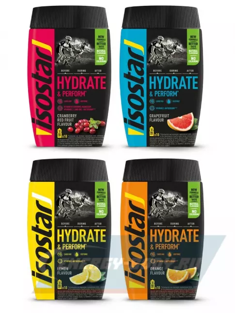  ISOSTAR 1x4 Hydrate and Perform Powder 4 x 400 гр, Mix
