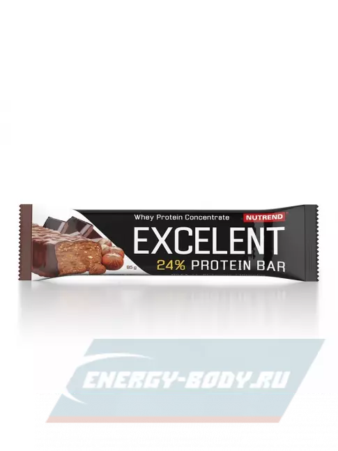 Батончик протеиновый NUTREND Excelent Protein Bar 85 г, Шоколад с орехами