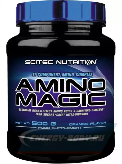 Аминокислотны Scitec Nutrition Amino Magic 500 г, Апельсин Аминокислотны Scitec Nutrition Amino Magic 500 г, Апельсин