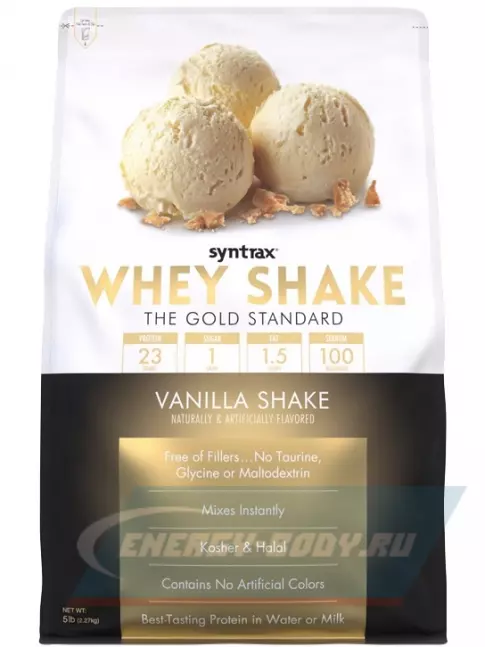  SYNTRAX Whey Shake 2270 г, Ванильный коктейль