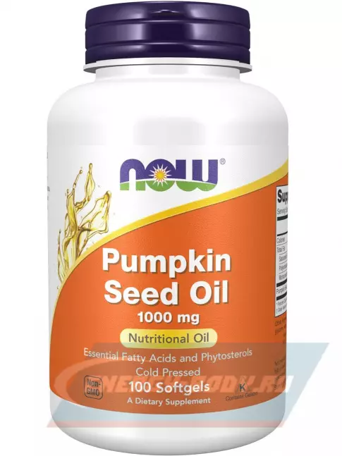 Omega 3 NOW FOODS Pumpkin Seed Oil 1000 mg 100 гелевые капсулы Omega 3 NOW FOODS Pumpkin Seed Oil 1000 mg 100 гелевые капсулы