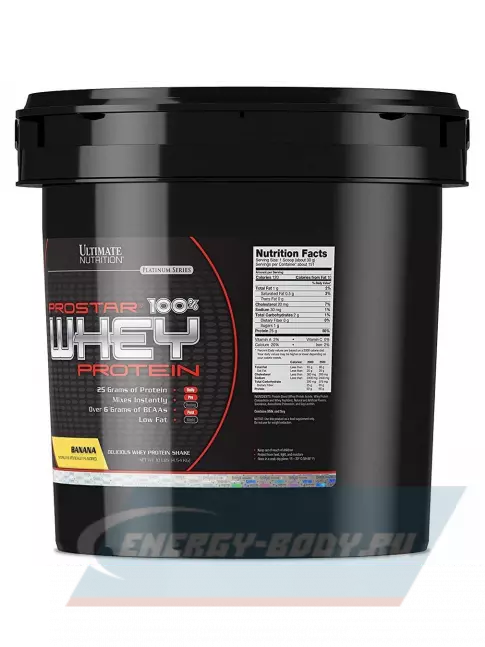  Ultimate Nutrition Prostar Whey 4540 г, Банан