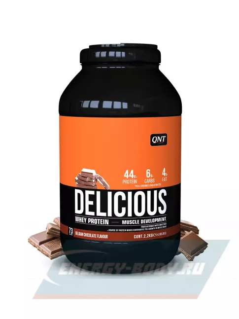  QNT DELICIOUS WHEY PROTEIN POWDER 2200 г, Бельгийский шоколад