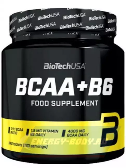 ВСАА BioTechUSA BCAA 2:1:1 + B6 340 таблеток