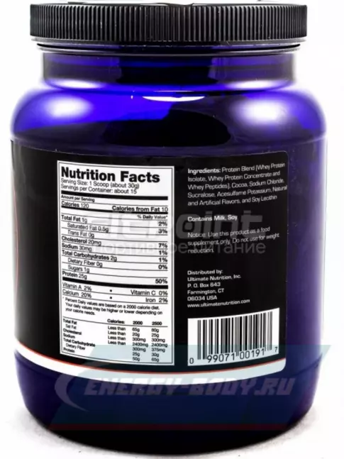  Ultimate Nutrition Prostar Whey 454 г, Шоколадный крем