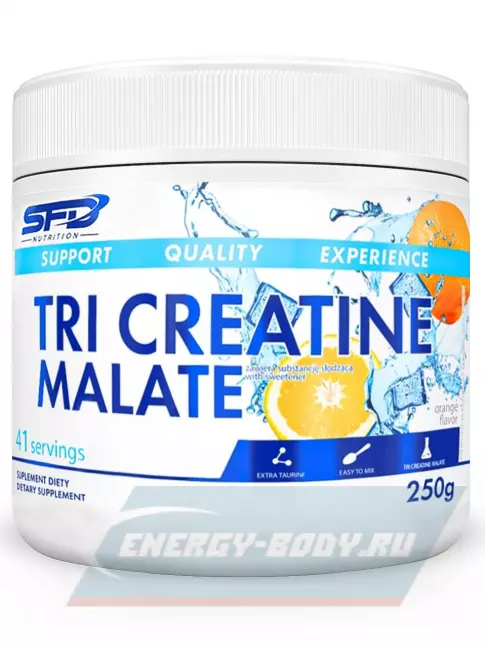  SFD TRI Creatine Melate 250 г, Апельсин