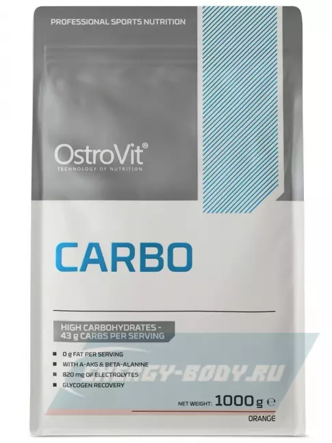  OstroVit Carbo 1000 г, Апельсин