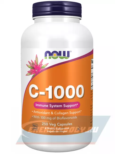  NOW FOODS C-1000 250 веган капсул
