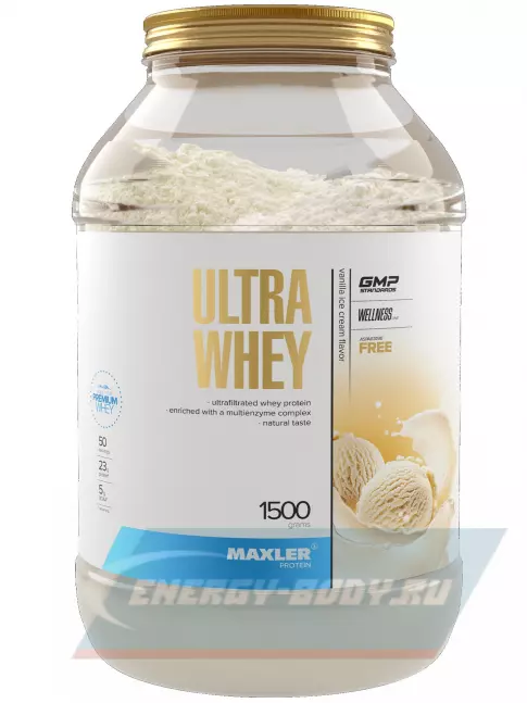  MAXLER Ultra Whey 1500 г, Ванильное Мороженое