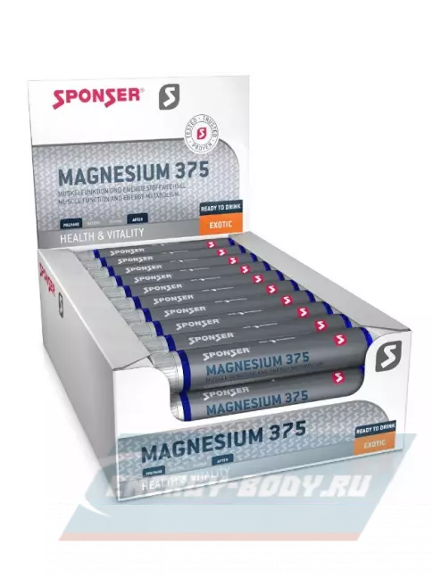  SPONSER Magnesium 375 30 х 25 мл, Экзотик