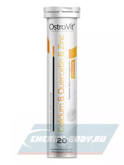  OstroVit Calcium Quercetin Zinc 20 шипучих таблеток, Апельсин