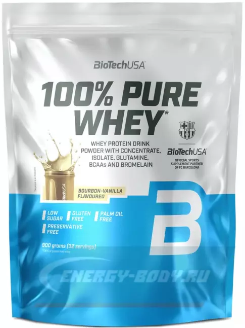 BioTechUSA 100% Pure Whey 900 г, Бурбонская ваниль