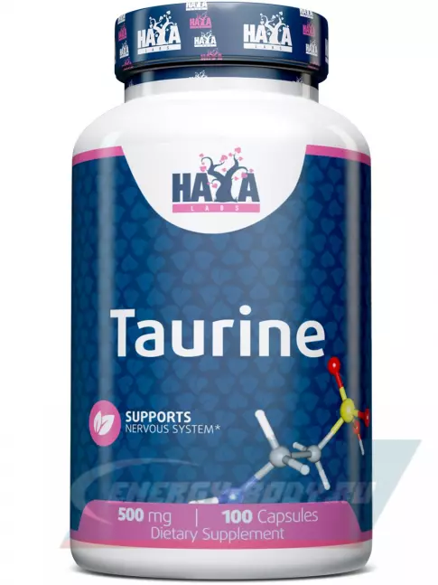 Аминокислотны Haya Labs Taurine 500 mg 100 капсул Аминокислотны Haya Labs Taurine 500 mg 100 капсул