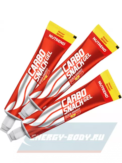 Энергетический гель NUTREND Carbosnack туба 3 шт x 50 г, Лимон