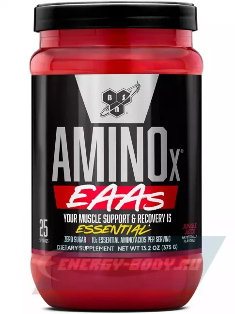 Аминокислотны BSN Amino X EAAs 375 г, Сочные Джунгли