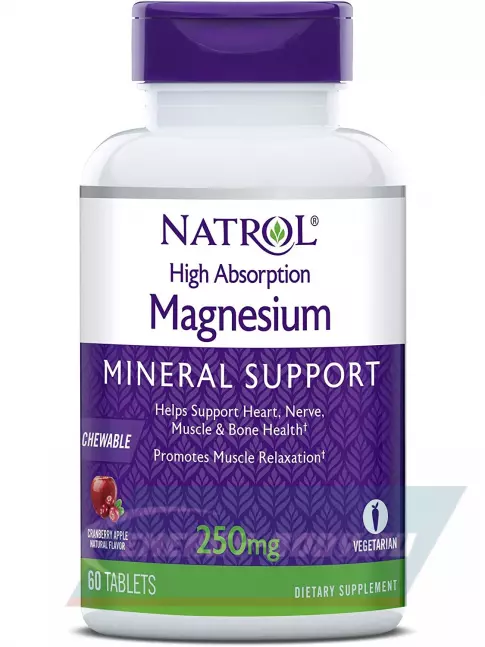  Natrol High Absorption Magnesium 60 таблеток