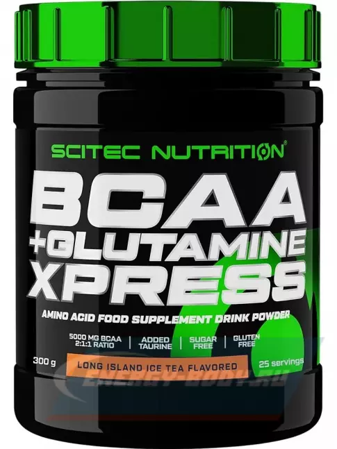 ВСАА Scitec Nutrition BCAA + Glutamine Xpress 300 г, Лонг-Айлендский холодный чай