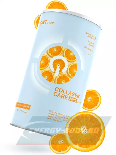COLLAGEN QNT Life Collagen Care Zero 390 г, Апельсин
