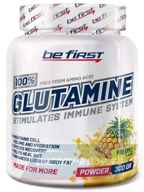Глютамин Be First Glutamine Powder 300 г, Ананас