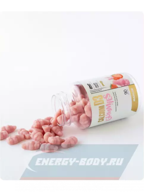  MAXLER Calcium D3 Gummies 90 мармеладных пастилок, Клубника