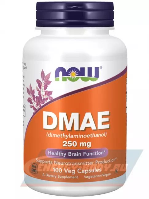  NOW FOODS DMAE 250 mg 100 веган капсул