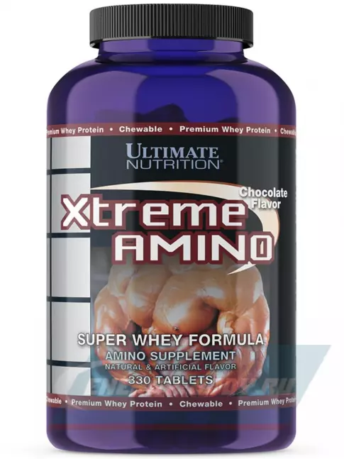 Аминокислотны Ultimate Nutrition Xtreme Amino Super 330 жевательных таблеток, Шоколад